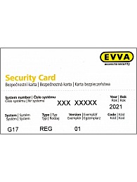 vchodové dveře bezpečnostní karta