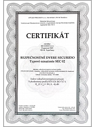 Protipožární dveře zvuková odolnost