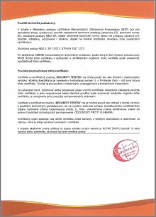 certifikát bezpečnostních dveří rc3