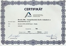 bezpečnostní dveře certifikát AGA