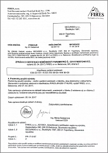 certifikát protipožárních dveří